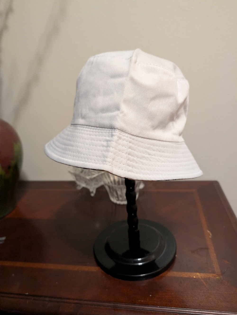 Women's Reversible Bucket Hat WHITE